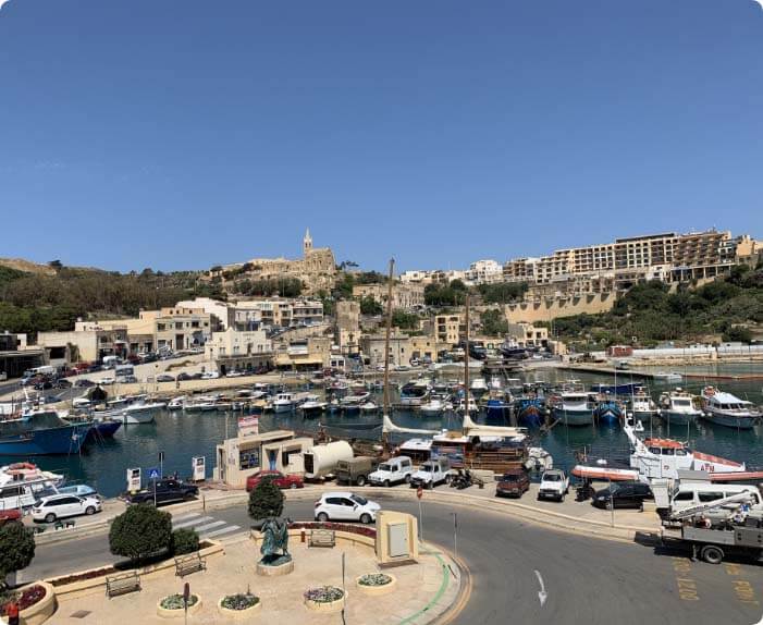 Přístav na ostrově Gozo